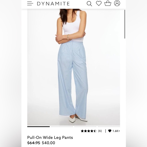 NEW XS Pull-On Wide Leg Pants - Picture 1 of 3